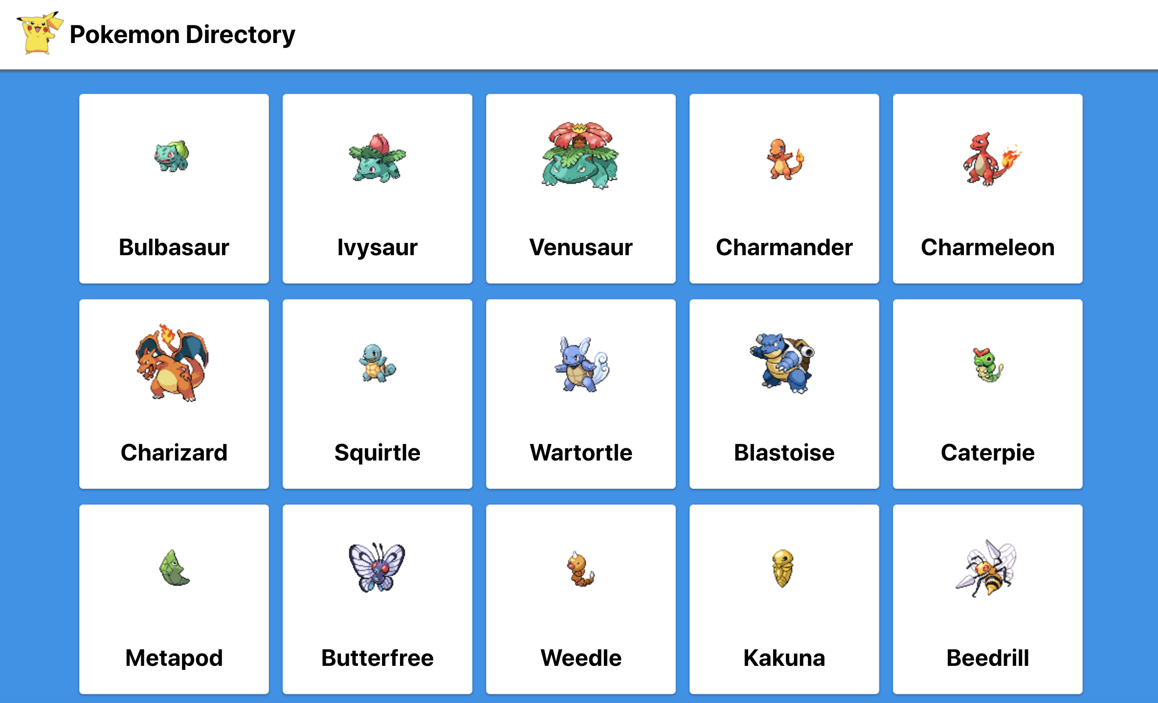 Pokemon Directory